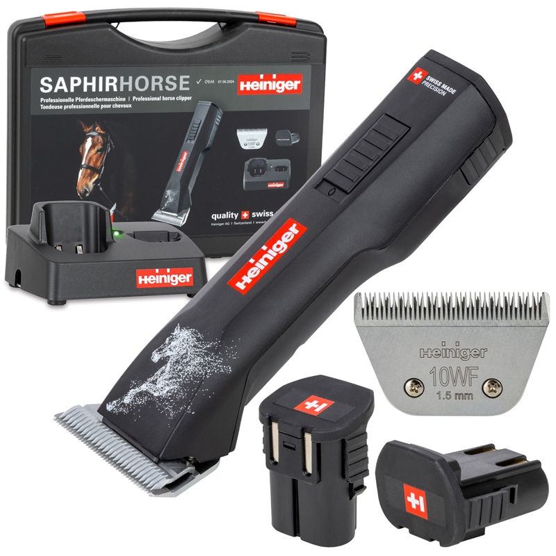 Heiniger Pferdeschermaschine Saphir Horse 2 Akkus