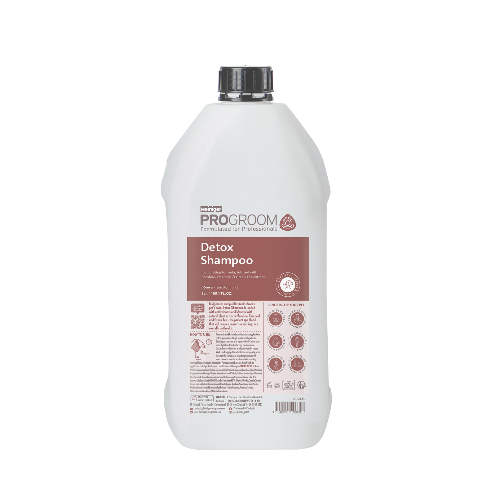 HEINIGER ProGroom Shampoo Detox 5000 ml 0DT-SH-5000