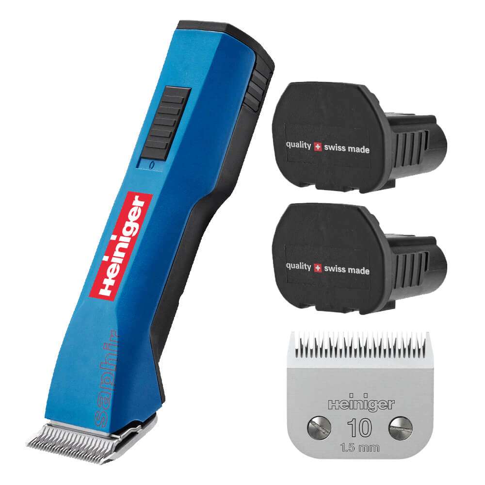 Heiniger Schermaschine Saphir mit Koffer und 2 x Akku & 1 x Scherkopf 10 - 1,5mm 
