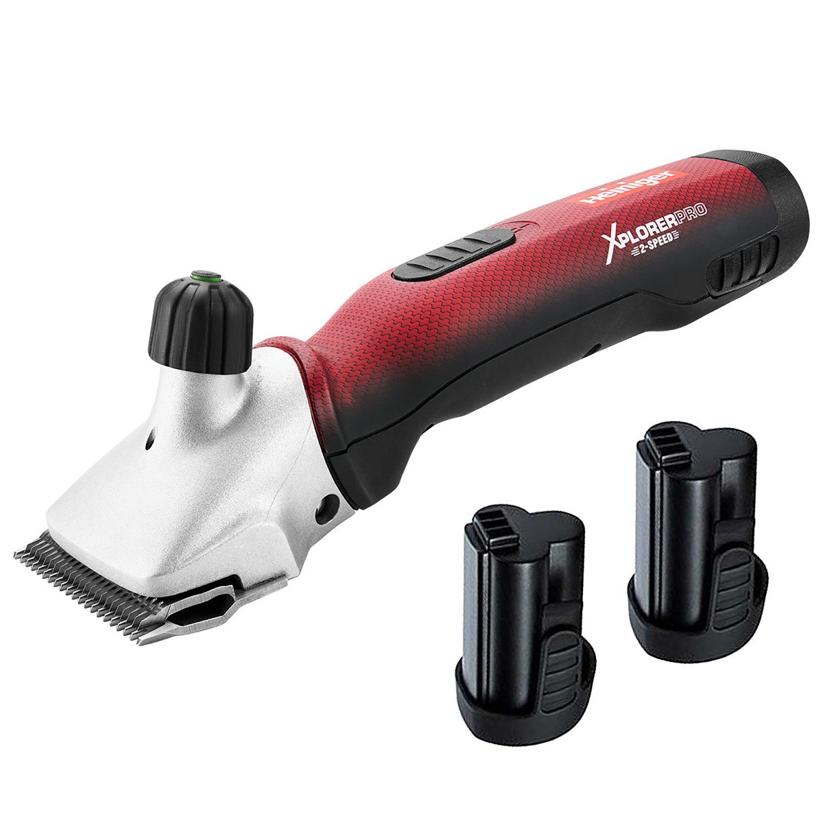 Heiniger Xplorer Pro 2-Speed Rinder- und Pferde-Schermaschine mit 2x Akku