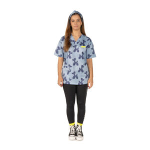 Artero Denver Printed Poodle Blue Smock