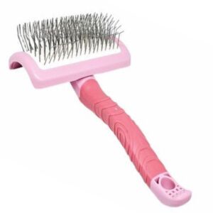 "ZOLITTA" Pink Medium Curved Slicker Brush