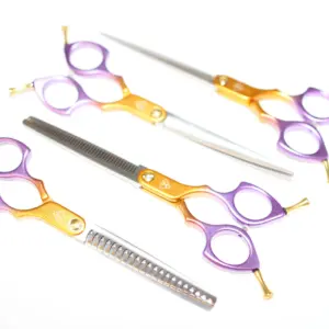 Asia Scheren Set Lila-Gold