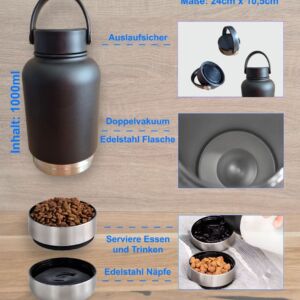 Trink & Futterflasche 3 in 1