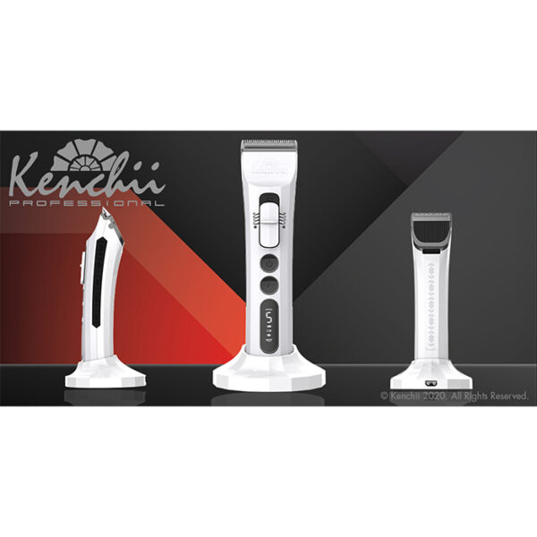 Kenchii Flash™ | Digital Cordless Clipper - Pearl White - Image 2