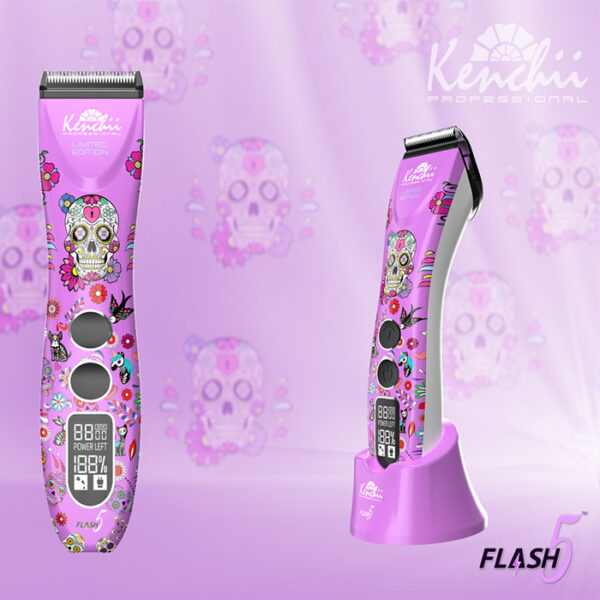 Kenchii Flash5™ | 5-in-1 Digital Cordless Clipper | Purple Edition