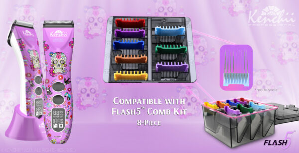 Kenchii Flash5™ | 5-in-1 Digital Cordless Clipper | Purple Edition - Image 5