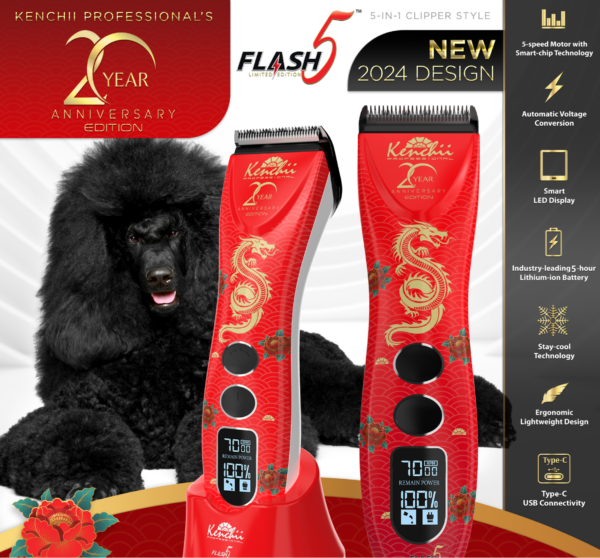 Kenchii Flash5™ | 5-in-1 Digital Cordless Clipper | 20 th Anniversary Edition - Image 3