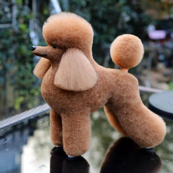 Mr. Jiang Pudel Ganzkörperhaar Lamm – Ersatzhaar Pudel-Pflegepuppe, Fawn - Image 2