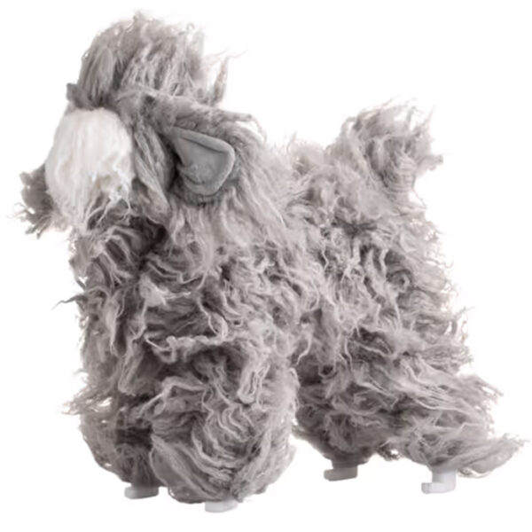 Mr. Jiang Pudel Ganzkörperhaar Lamm – Ersatzhaar Pudel-Pflegepuppe, grau mit weißer Schnauze - Image 3