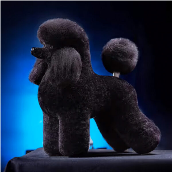 Mr. Jiang Pudel Ganzkörperhaar Lamm – Ersatzhaar Pudel-Pflegepuppe, schwarz - Image 2