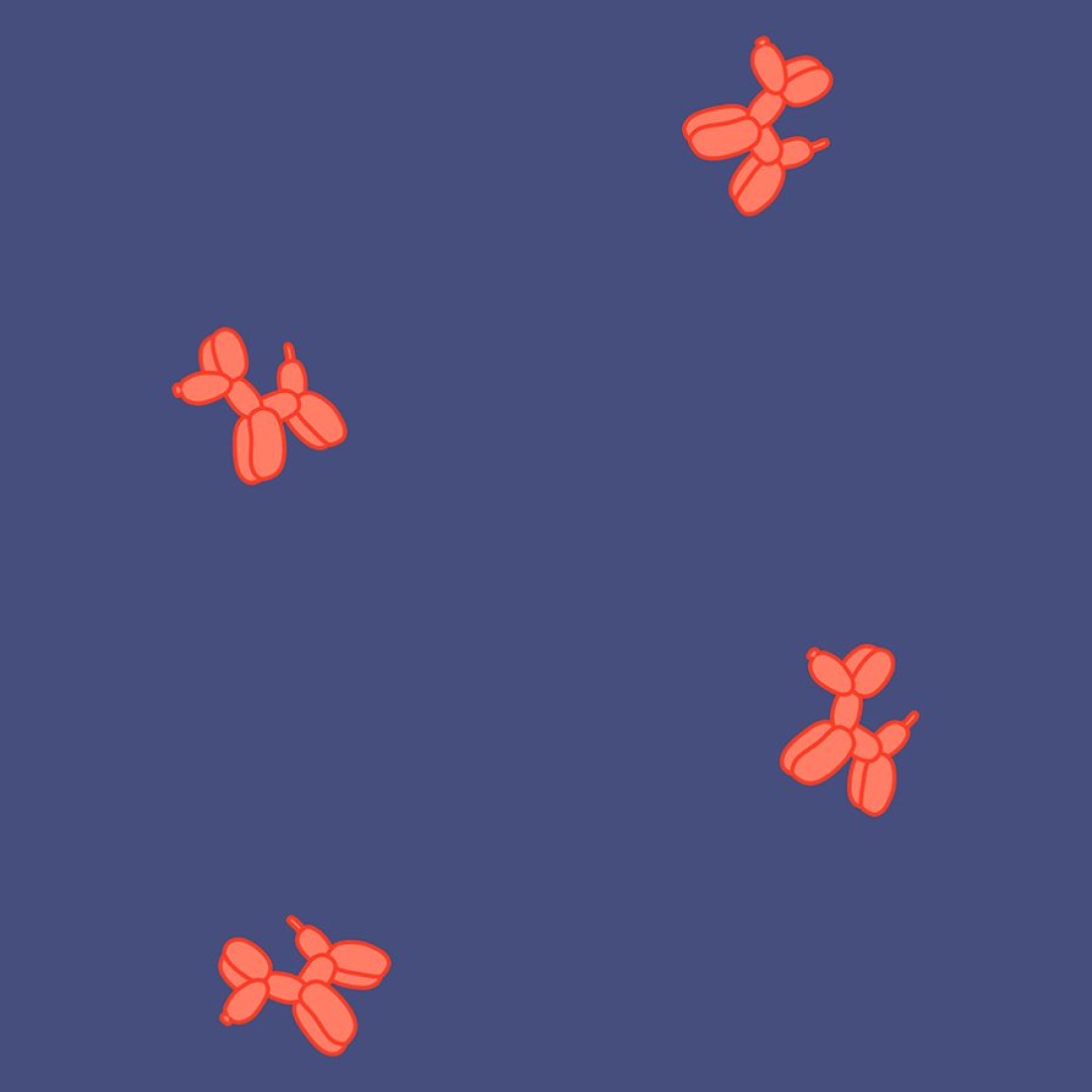 Artero Coral Poodle Print Blouse TOKYO - Image 2