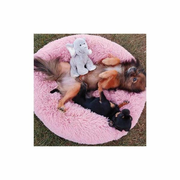 Kuschel Hundebett Pink - Größe 70x15cm - Image 2